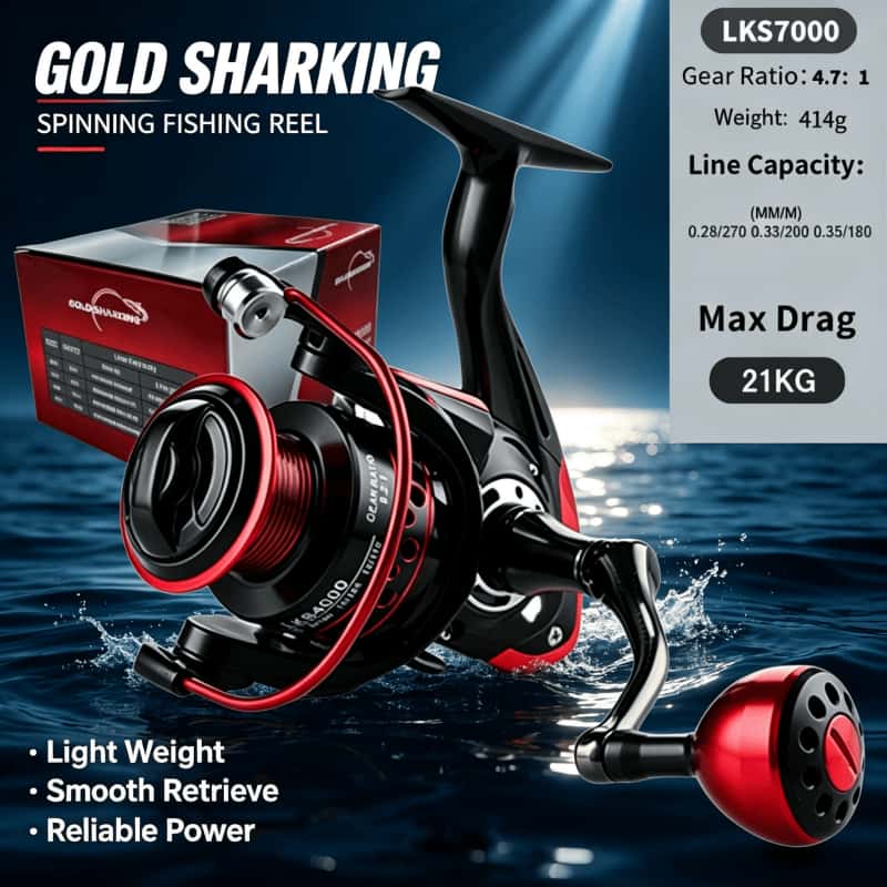 Daiwa Reel Fuego - GOLD SHARKING - Carretilha de Pesca,