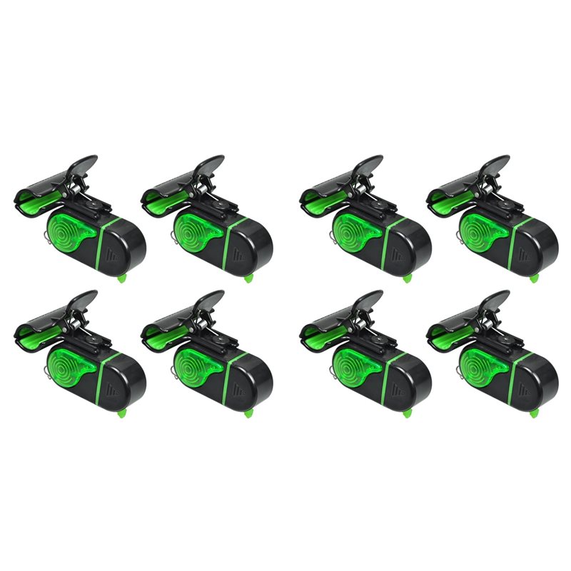 Bite Alarm - A06F-8PCS Alarmes de Pesca com Luz