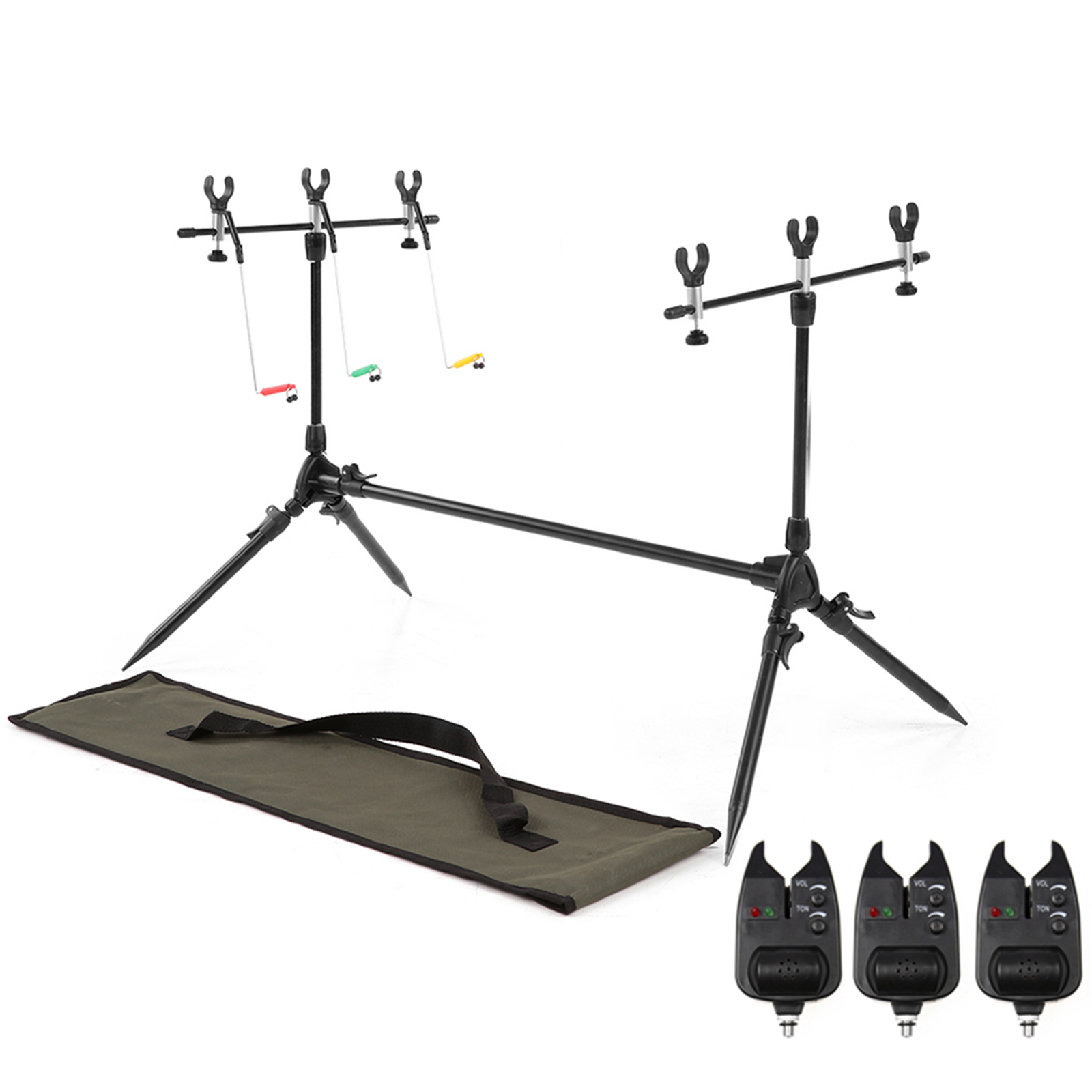 Lixada-Pesca Rod Pod Stand Hol - Bite Indicator avaliação e preço